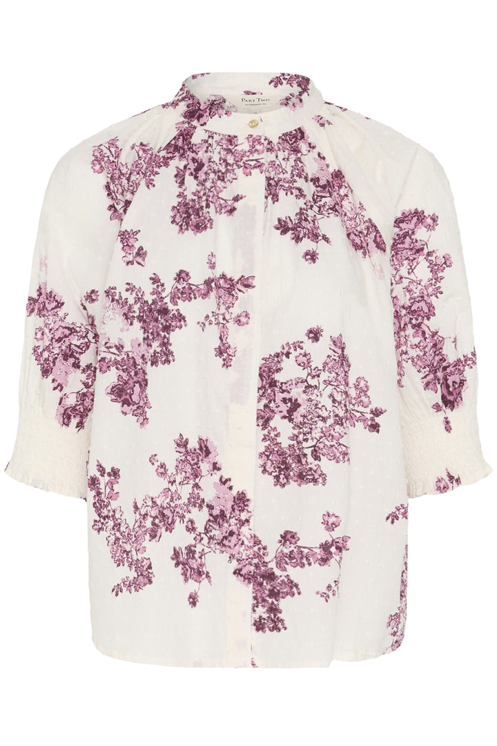 Almeras Shirt Pink Shadow Flower Print | Skjorter og bluser | Smuk