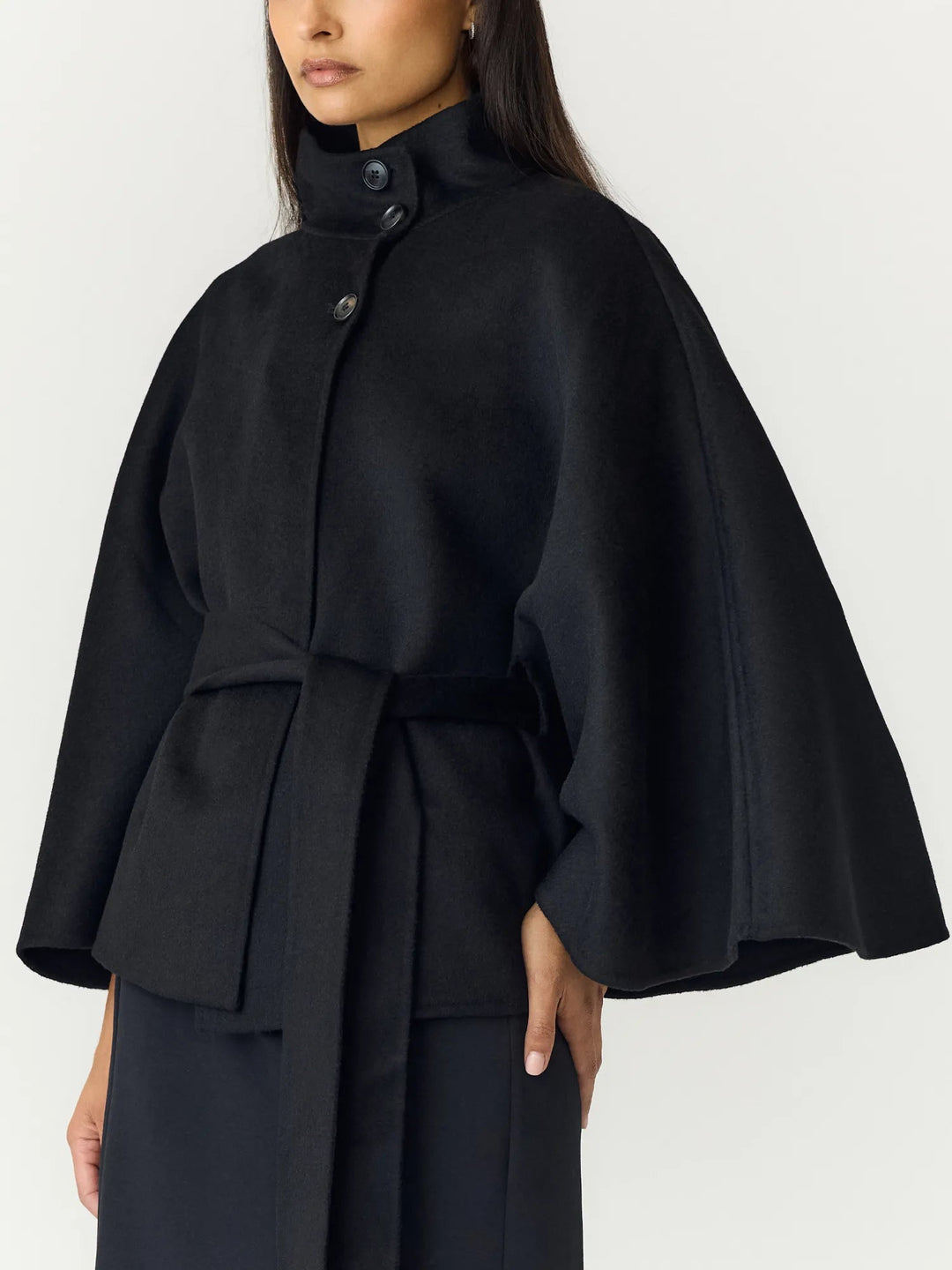 Almio Handmade Wool Blend Jacket Black | Yttertøy | Smuk