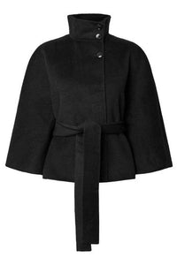 Almio Handmade Wool Blend Jacket Black