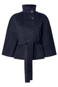 Almio Handmade Wool Blend Jacket Navy Blazer