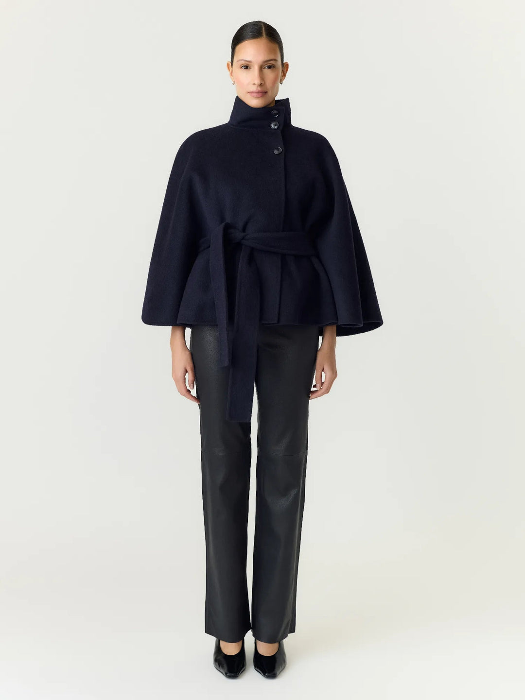 Almio Handmade Wool Blend Jacket Navy Blazer | Yttertøy | Smuk