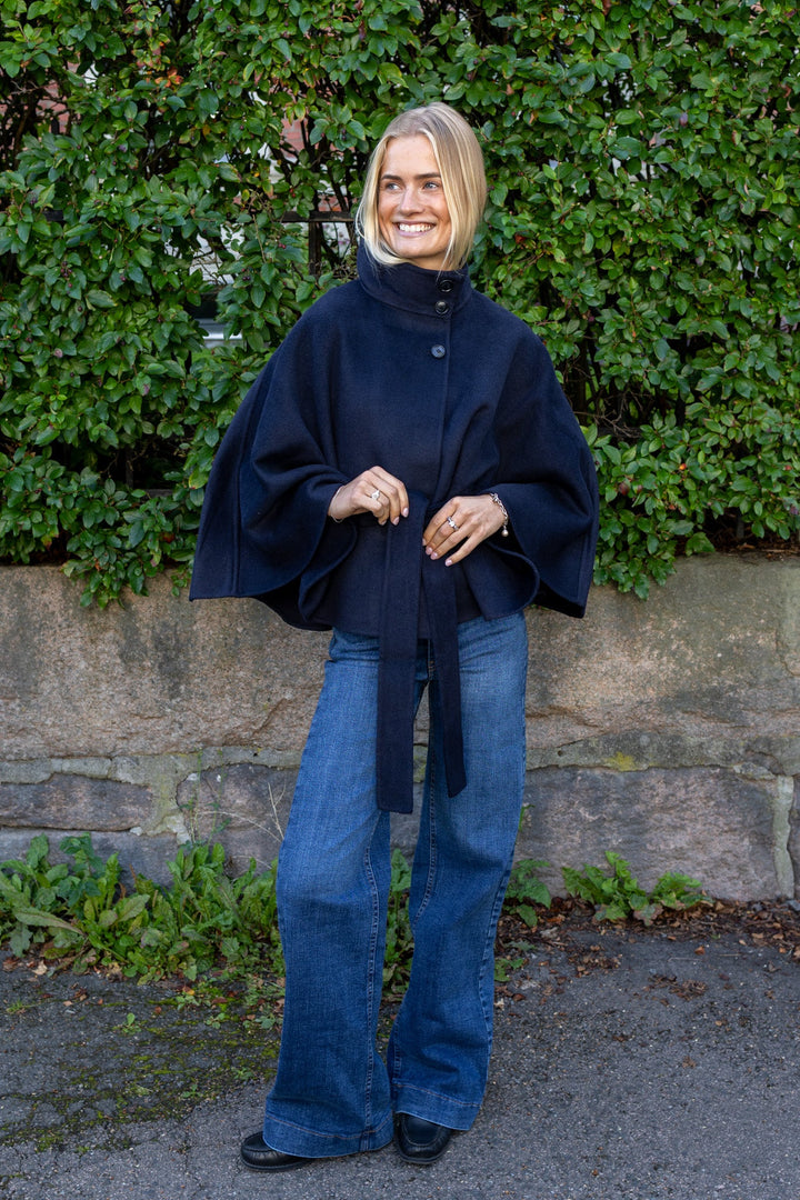 Almio Handmade Wool Blend Jacket Navy Blazer | Yttertøy | Smuk