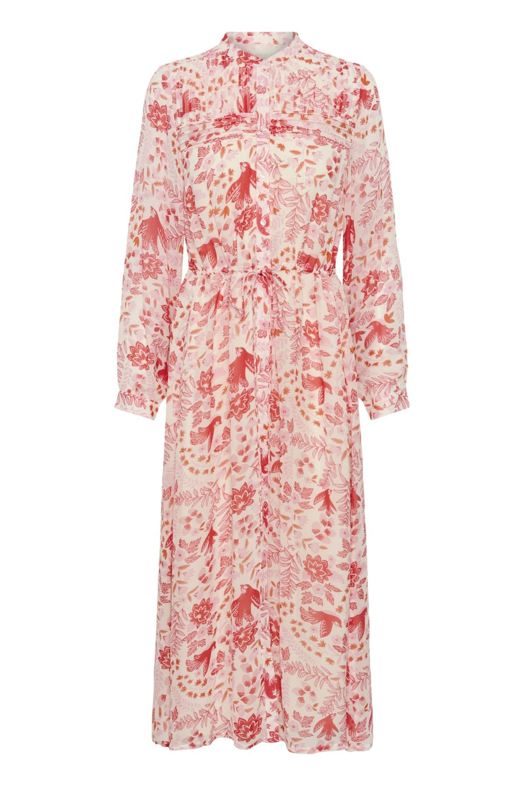 Altina Dress Poppy Red Bird Print | Kjoler | Smuk