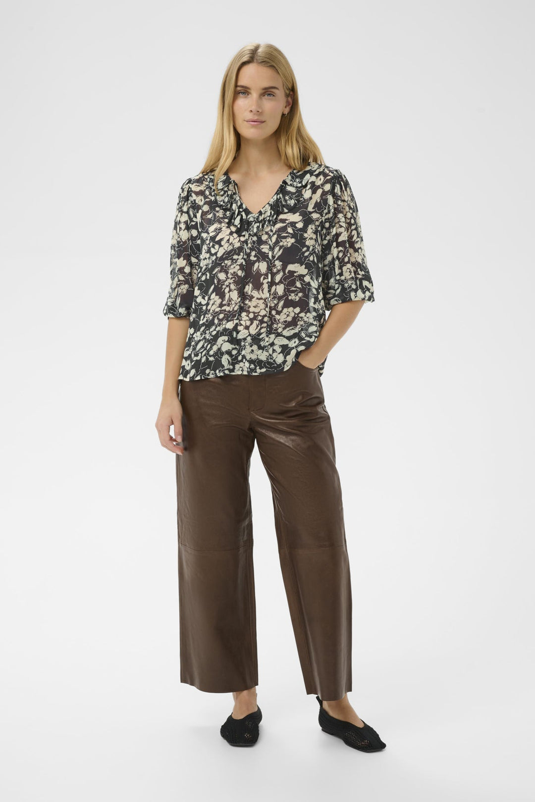 Alvia Blouse After Midnight Art Flower | Skjorter og bluser | Smuk