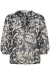 Alvia Blouse After Midnight Art Flower