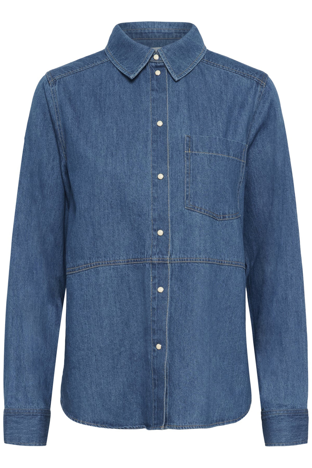 Alvine Shirt Medium Blue Denim | Skjorter og bluser | Smuk