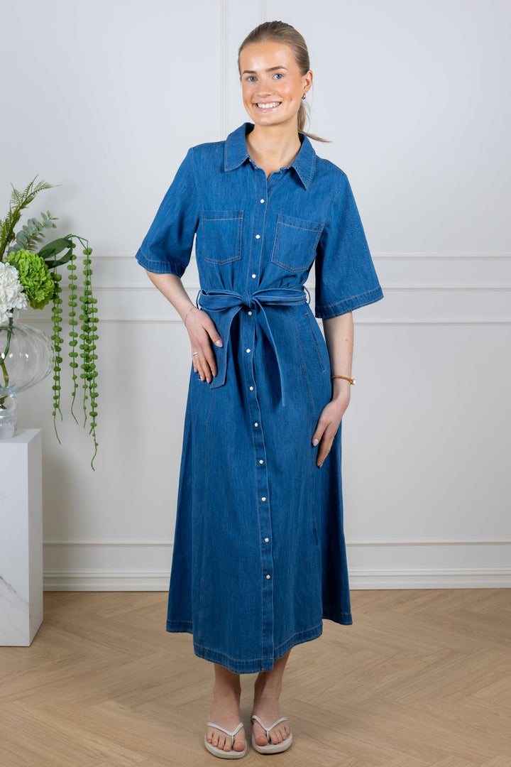Ama Dress Medium Blue Denim | Kjoler | Smuk