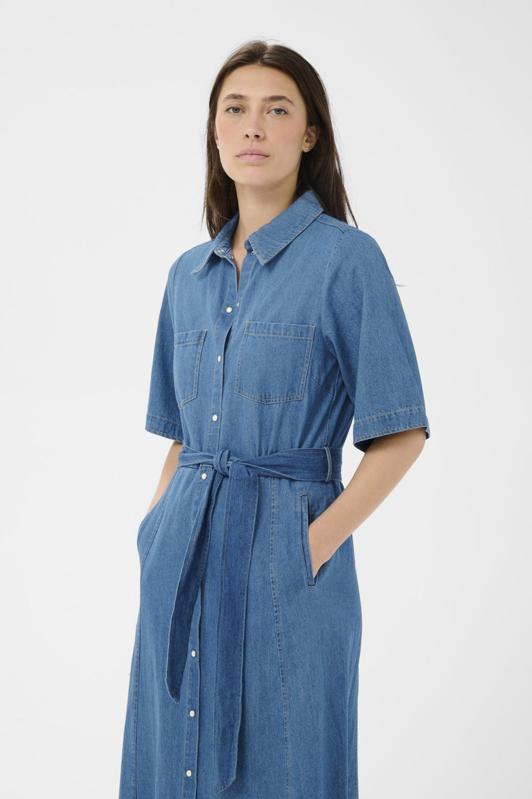 Ama Dress Medium Blue Denim | Kjoler | Smuk