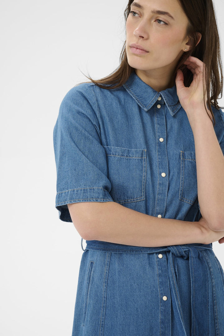 Ama Dress Medium Blue Denim | Kjoler | Smuk