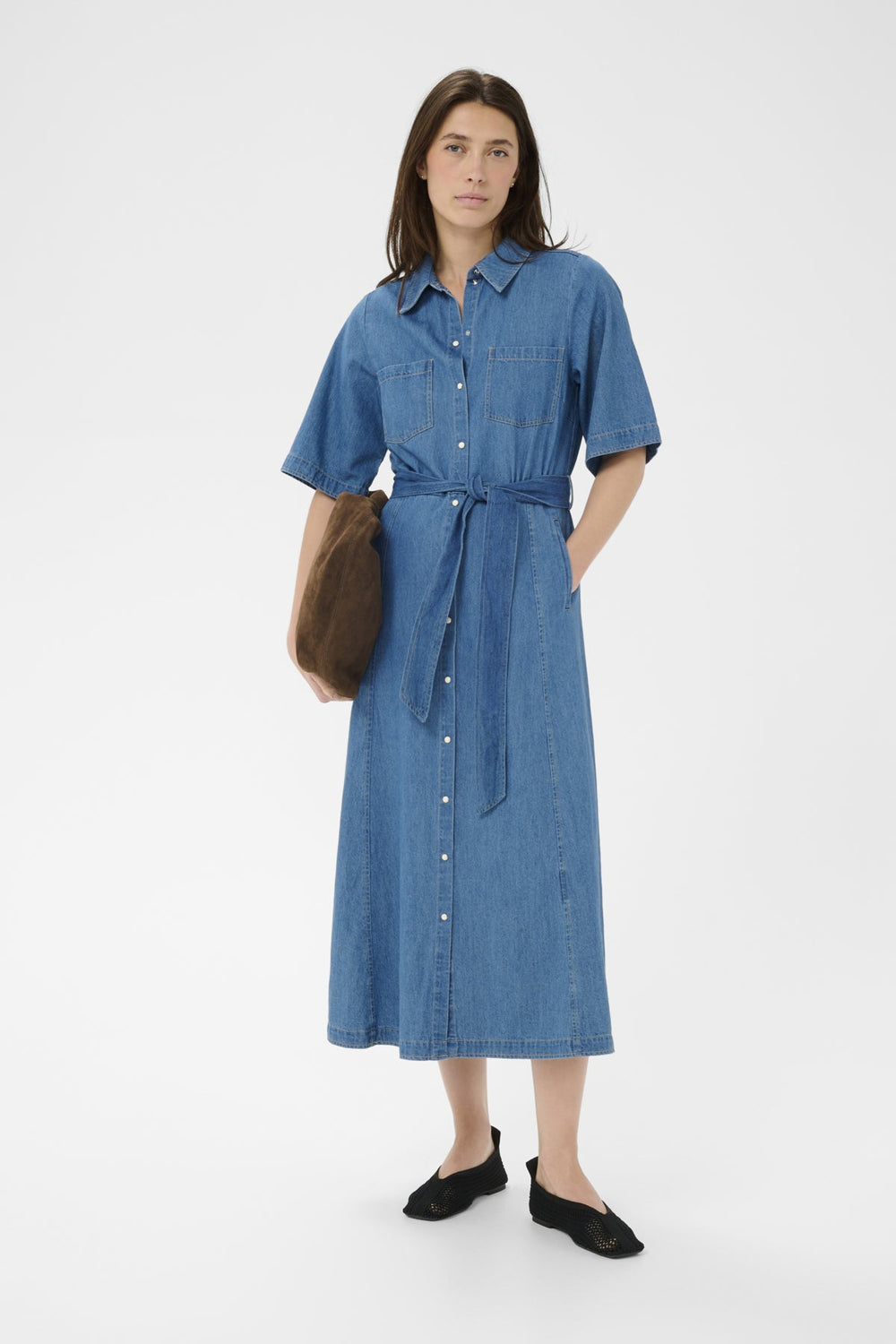 Ama Dress Medium Blue Denim | Kjoler | Smuk