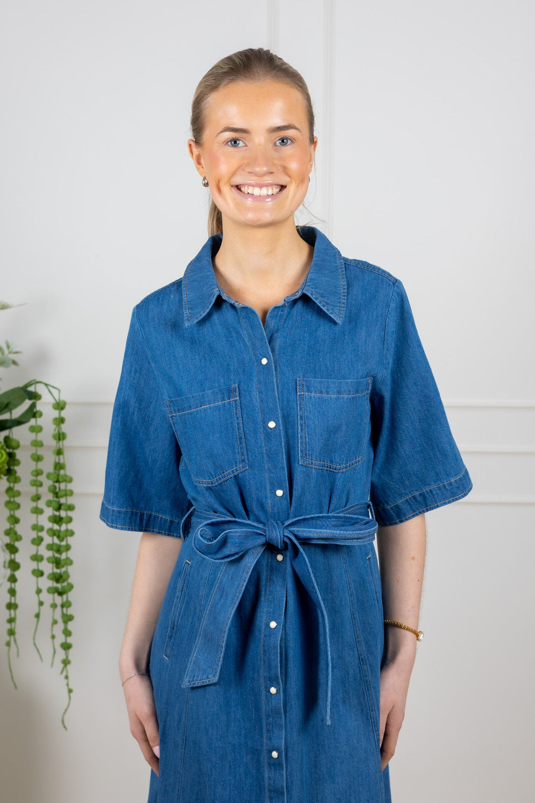 Ama Dress Medium Blue Denim | Kjoler | Smuk