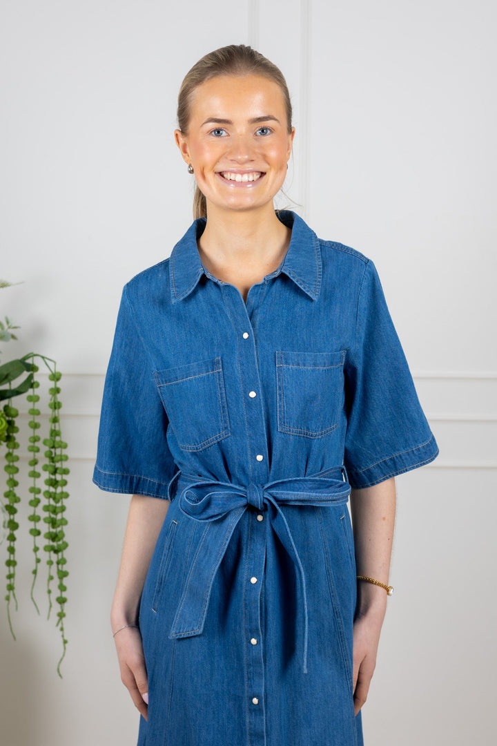 Ama Dress Medium Blue Denim | Kjoler | Smuk