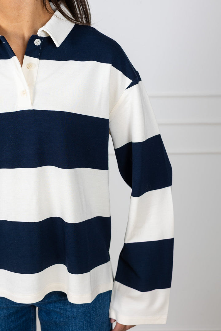 Amari T-Shirt After Midnight Stripe | Genser | Smuk