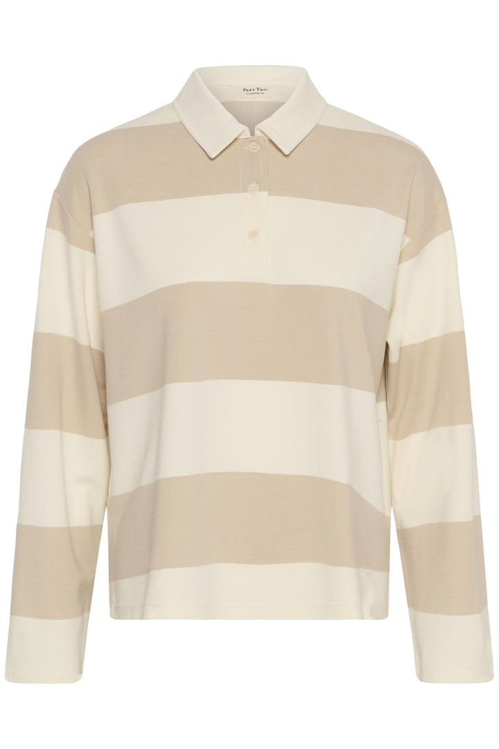 Amari T-Shirt Cement Stripe | Topper | Smuk
