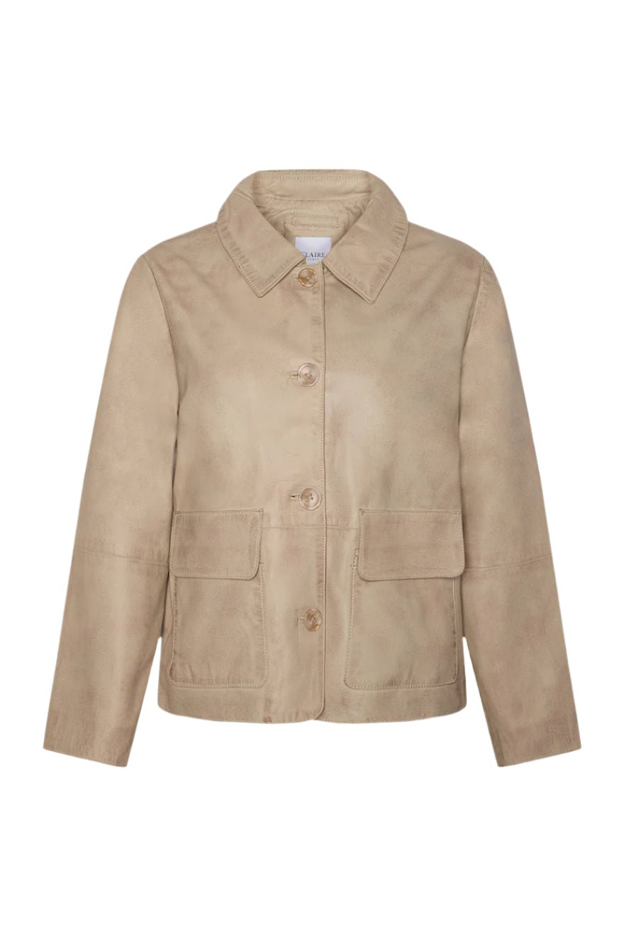 Amarina Jacket Sand Stone | Yttertøy | Smuk - Dameklær på nett