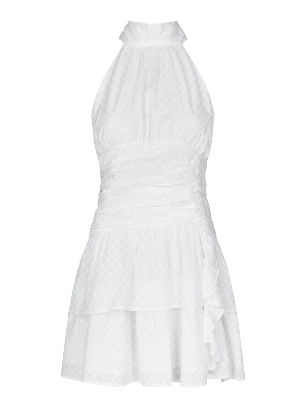 Amaris Dobby Dress White | Kjoler | Smuk