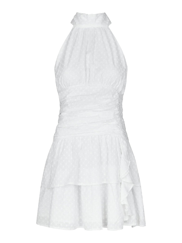 Amaris Dobby Dress White | Kjoler | Smuk