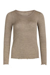 Amber T-Shirt Taupe Melange