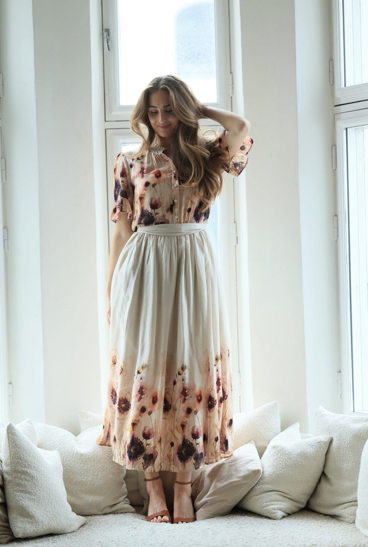 Ambrosia Long dress Bleeding Petals | Kjoler | Smuk