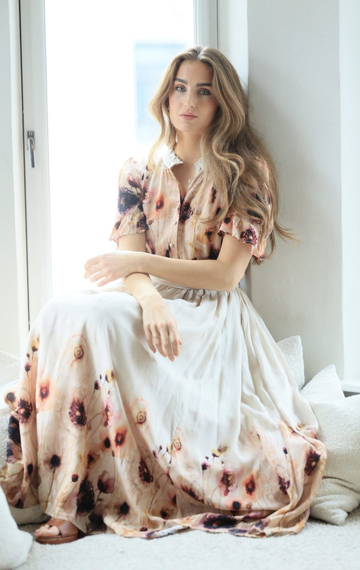 Ambrosia Long dress Bleeding Petals | Kjoler | Smuk