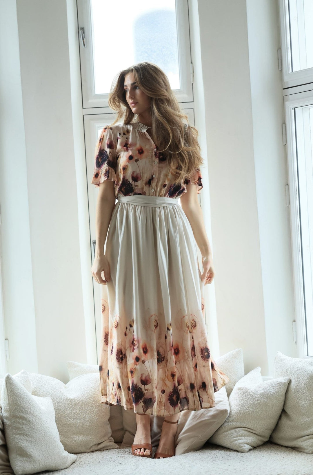 Ambrosia Long dress Bleeding Petals | Kjoler | Smuk