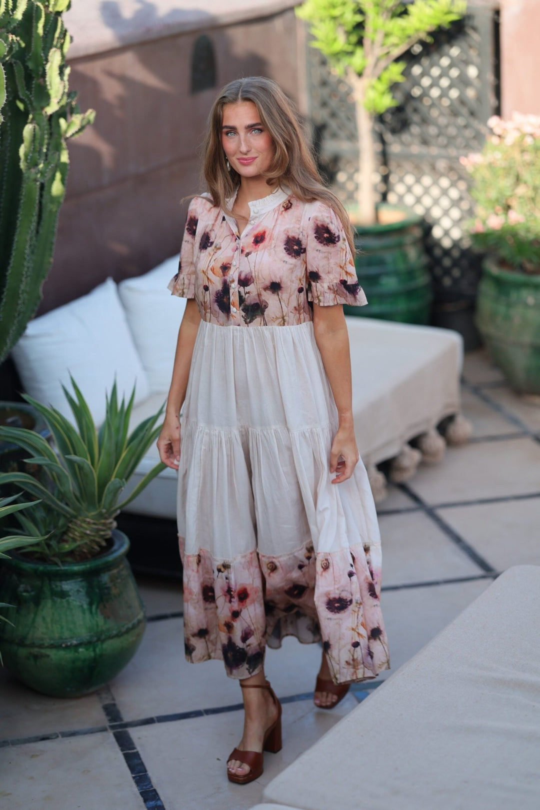 Ambrosia Long dress Bleeding Petals | Kjoler | Smuk