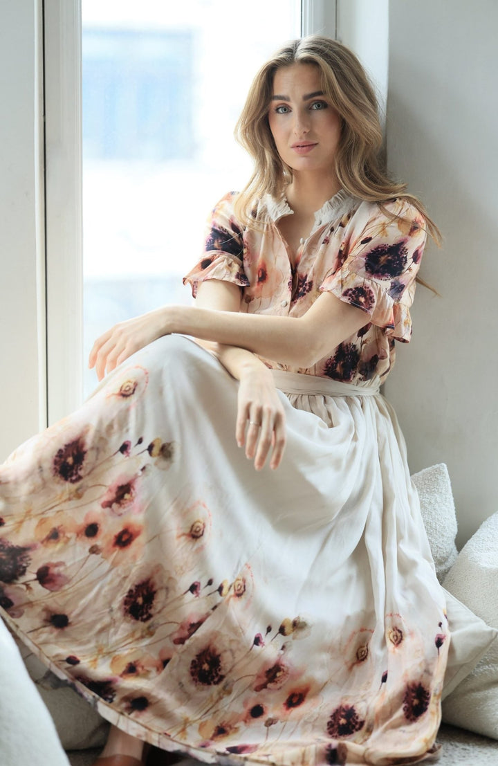 Ambrosia Long dress Bleeding Petals | Kjoler | Smuk