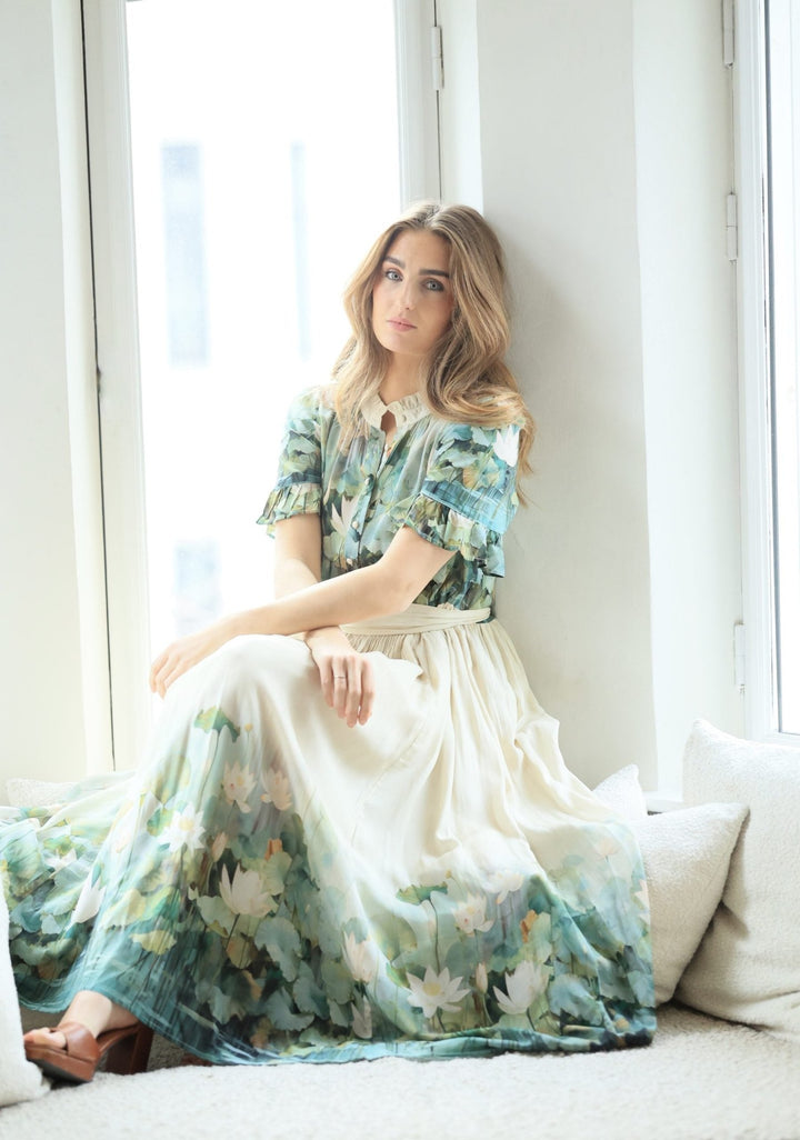 Ambrosia Long Dress Lotus Lake | Kjoler | Smuk