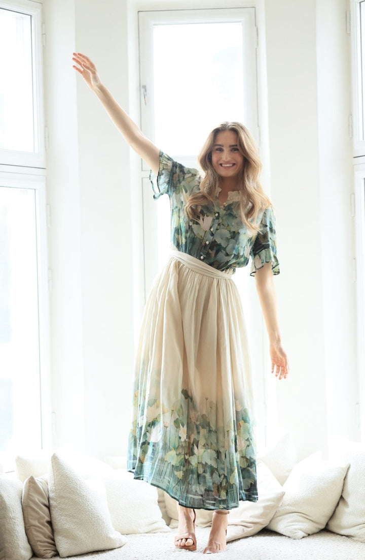 Ambrosia Long Dress Lotus Lake | Kjoler | Smuk