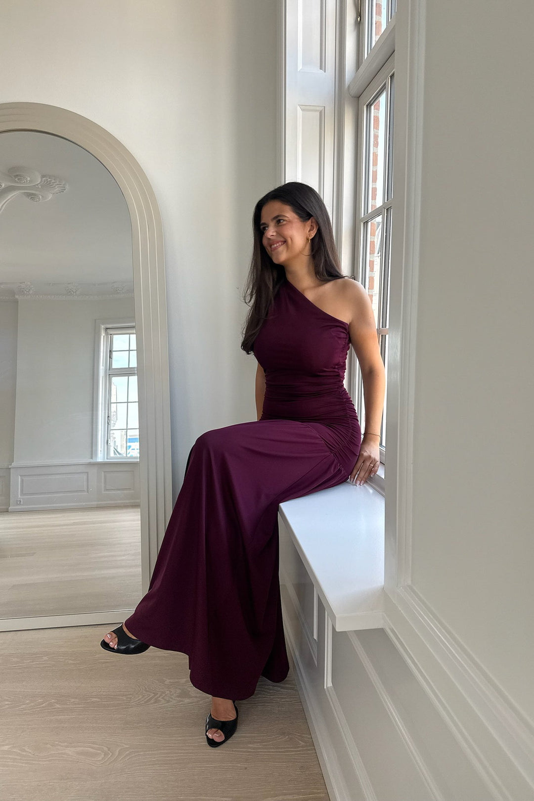 Amelia Maxi Dress Bordeaux | Kjoler | Smuk
