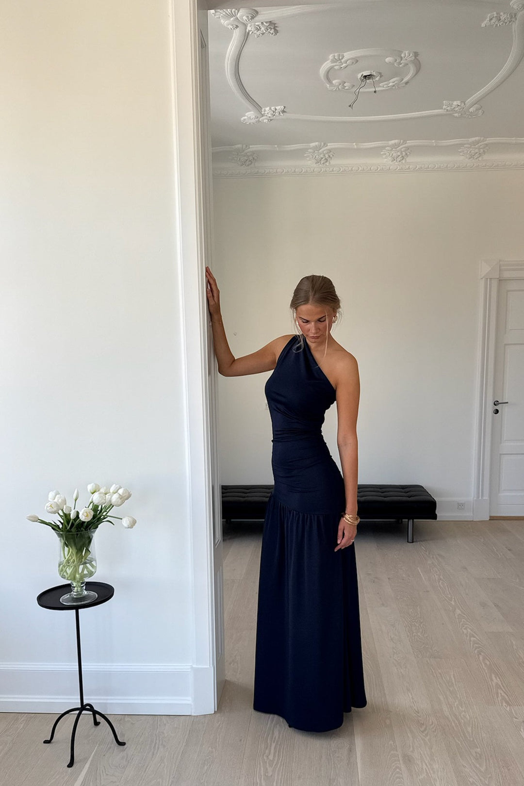 Amelia Maxi Dress Navy | Kjoler | Smuk