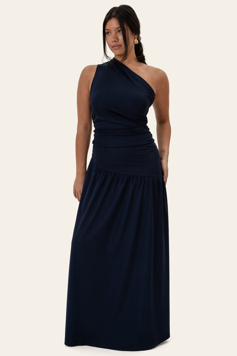 Amelia Maxi Dress Navy | Kjoler | Smuk