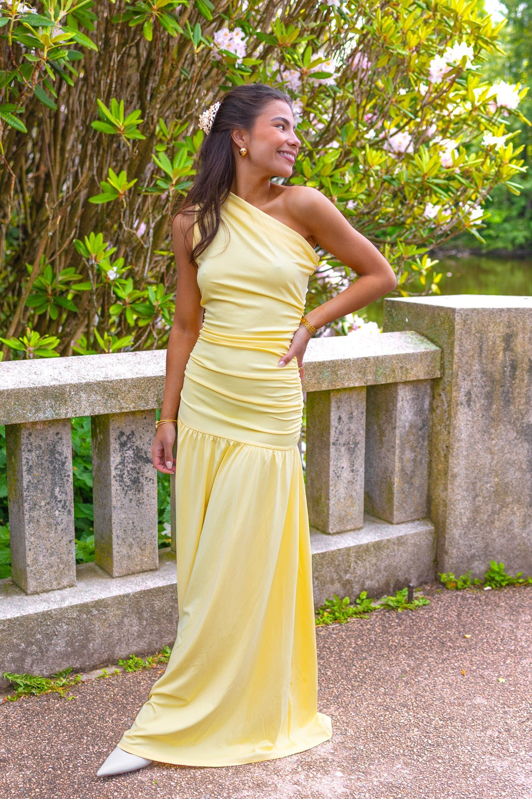 Amelia Maxi Dress Yellow | Kjoler | Smuk