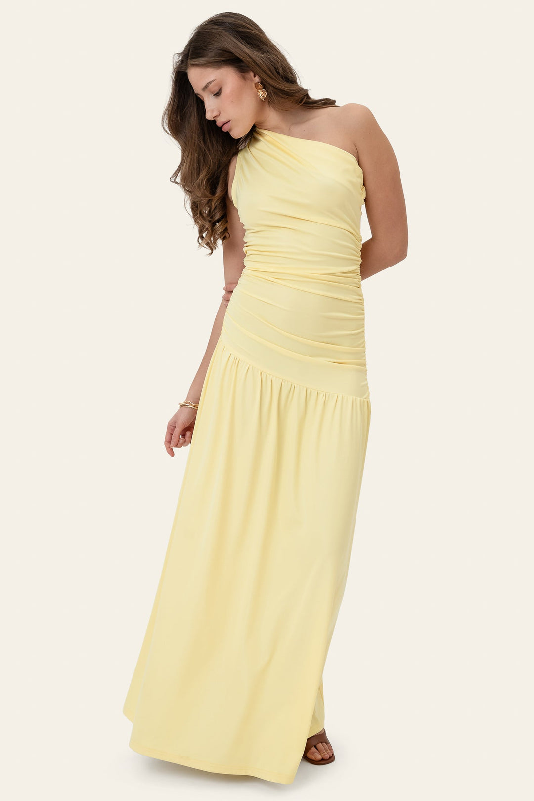 Amelia Maxi Dress Yellow | Kjoler | Smuk