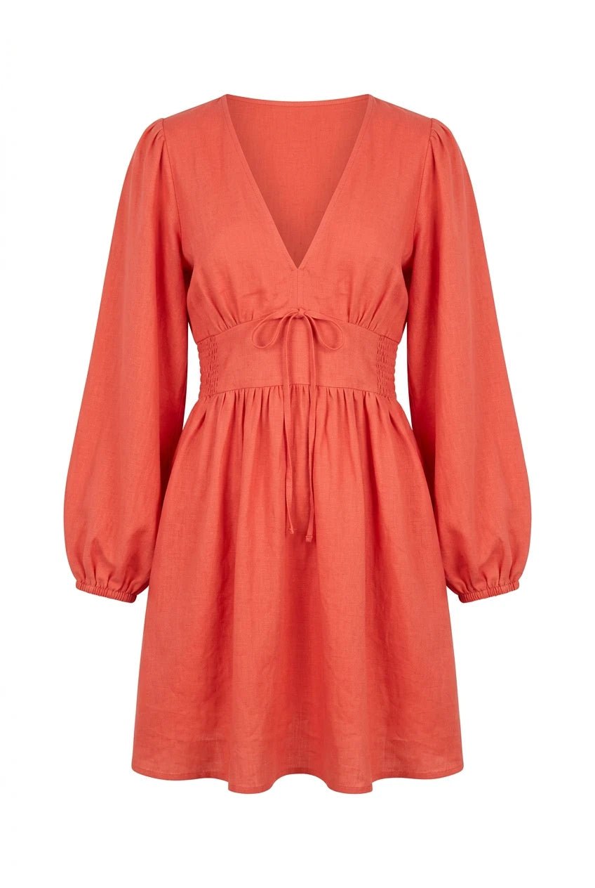 Amelie Dress Candid Apple Linen | Kjoler | Smuk