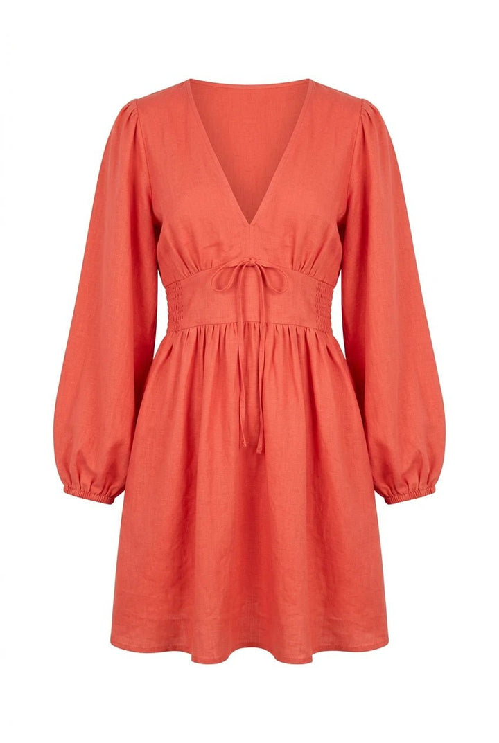 Amelie Dress Candid Apple Linen | Kjoler | Smuk