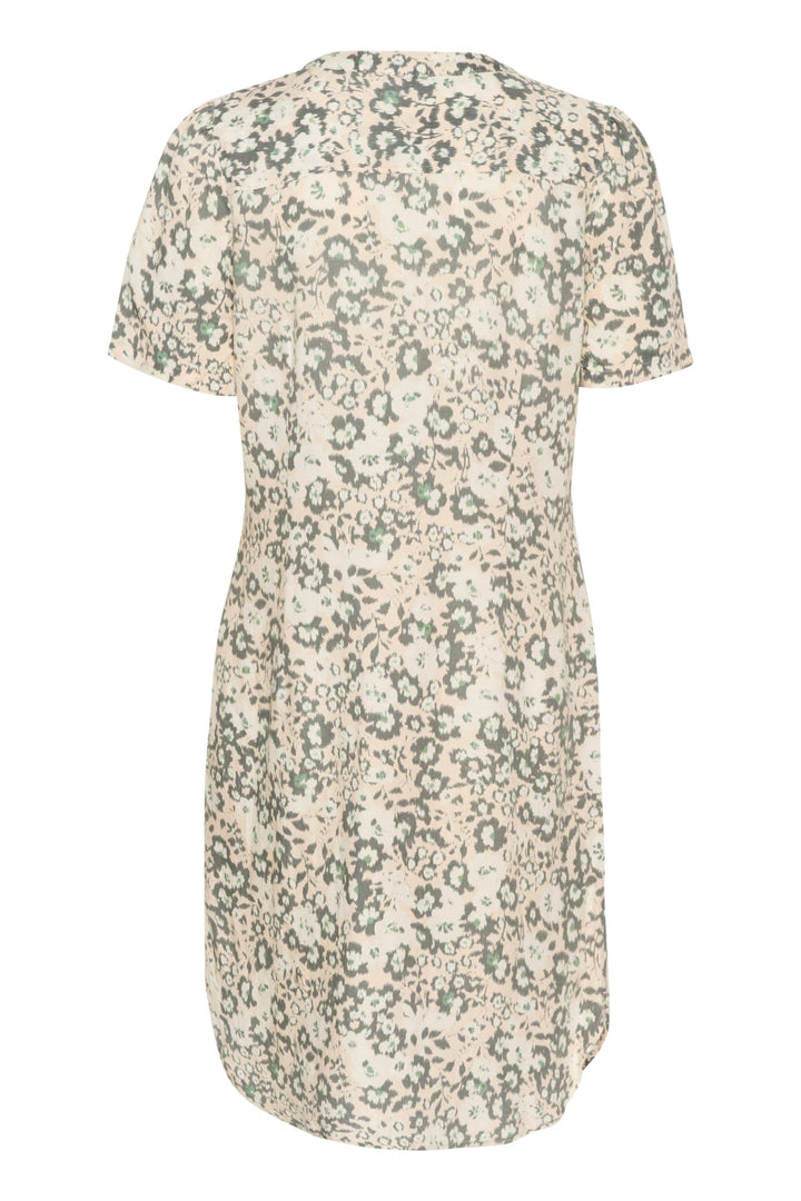 Aminasepw Dress Agave Green Blurred Flower | Kjoler | Smuk - Dameklær på nett