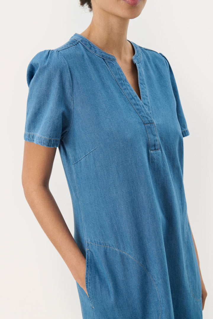 Aminasepw Dress Medium Blue Denim | Kjoler | Smuk - Dameklær på nett