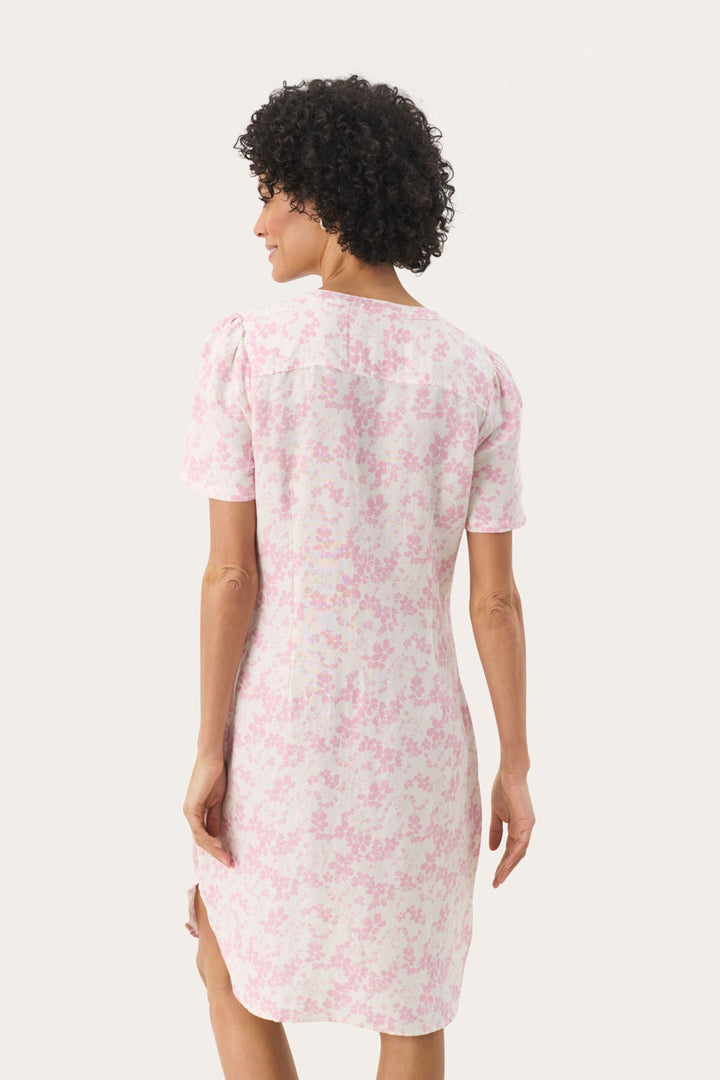 Aminasepw Dress Pink Nectar Contrast Flower | Kjoler | Smuk - Dameklær på nett