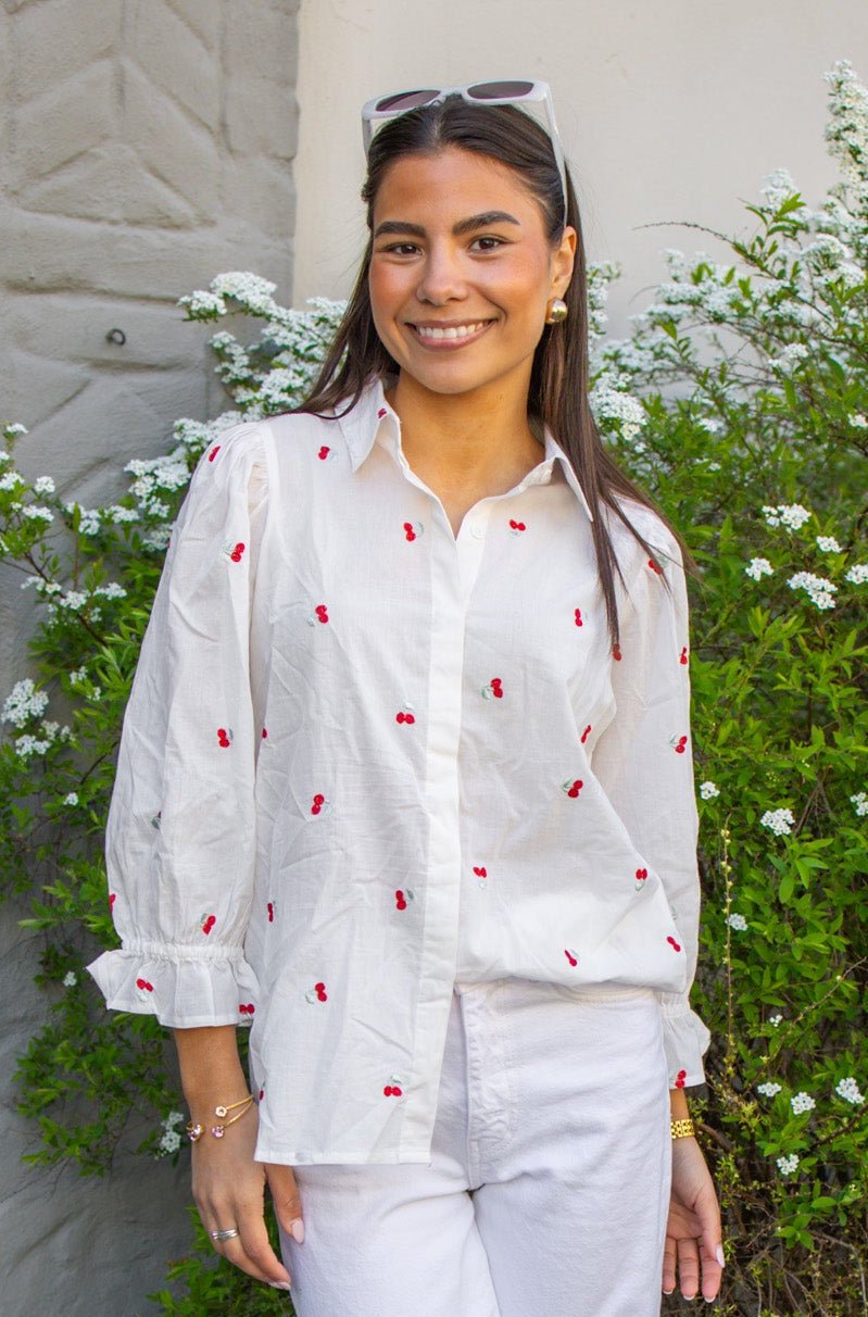 Amy Blouse Cherry | Skjorter og bluser | Smuk