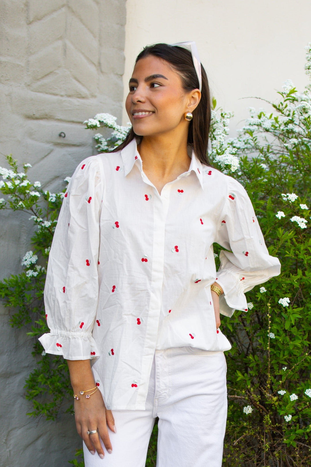 Amy Blouse Cherry | Skjorter og bluser | Smuk