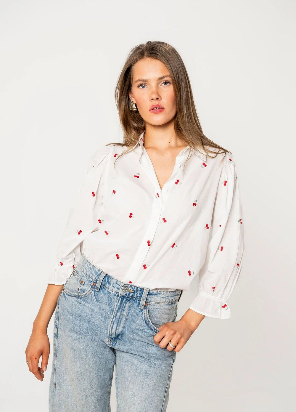 Amy Blouse Cherry | Skjorter og bluser | Smuk