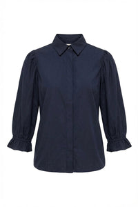 Amy Shirt Marine Poplin