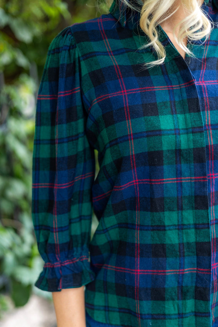 Amy Shirt Scottish Plaid | Skjorter og bluser | Smuk - Dameklær på nett