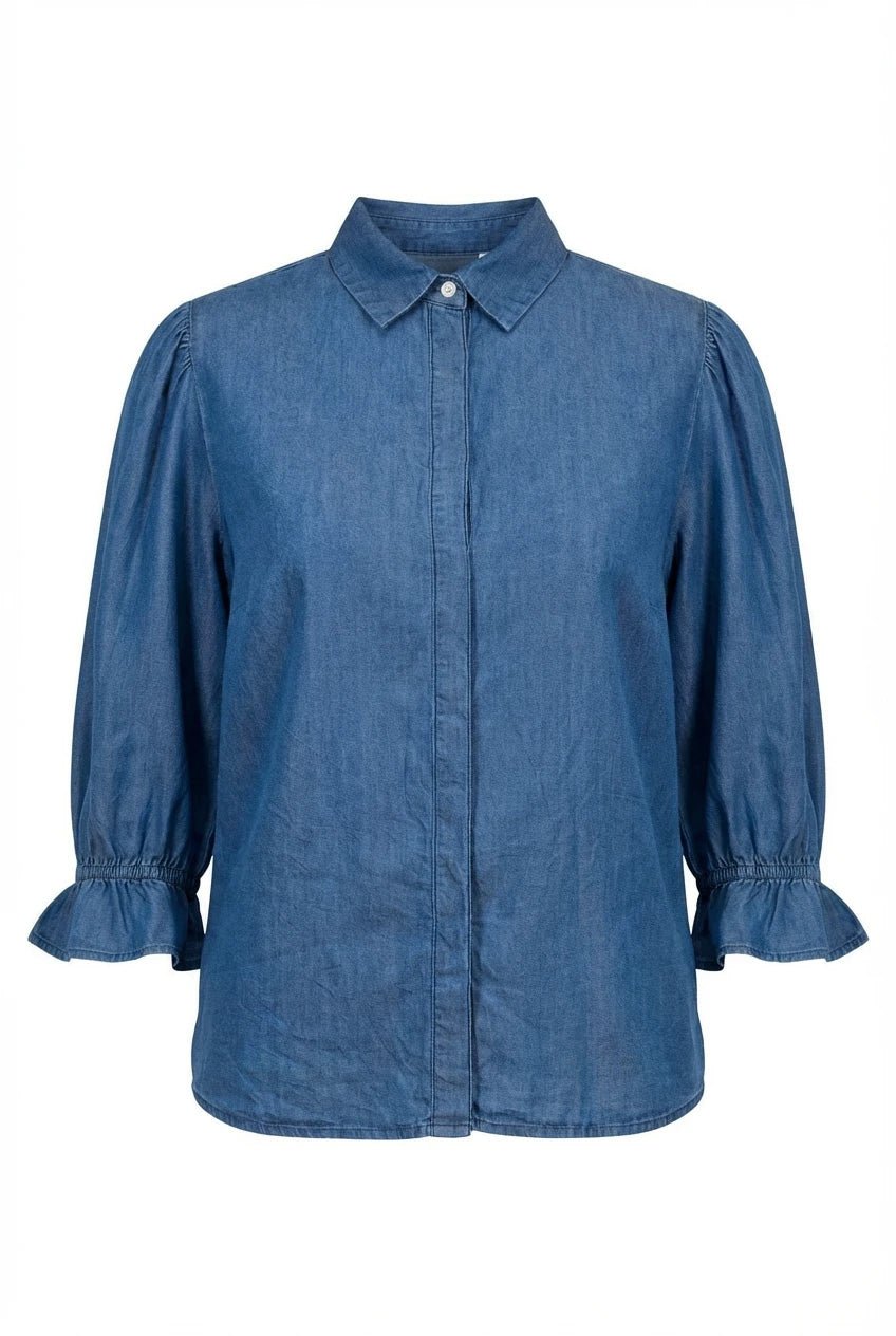 Amy Shirt Soft Denim | Skjorter og bluser | Smuk