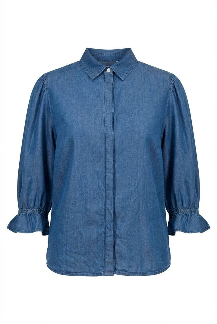 Amy Shirt Soft Denim | Skjorter og bluser | Smuk