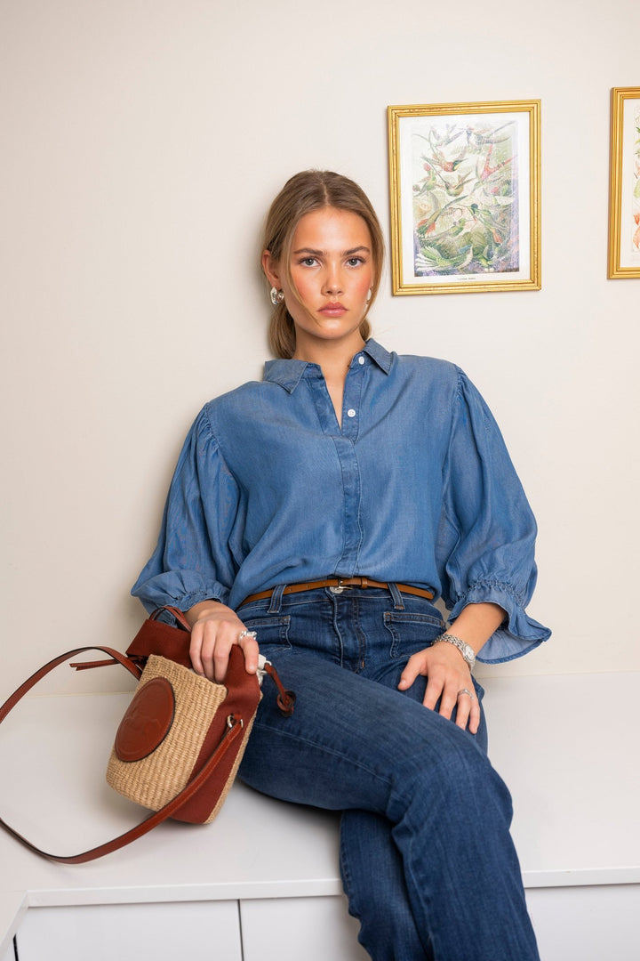 Amy Shirt Soft Denim | Skjorter og bluser | Smuk - Dameklær på nett