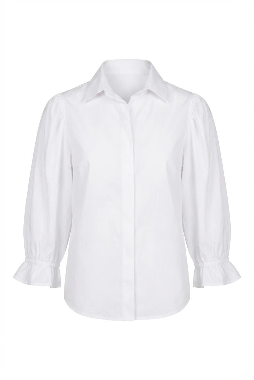 Amy Shirt Sugar White Poplin | Skjorter og bluser | Smuk