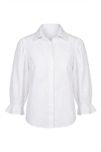 Amy Shirt Sugar White Poplin