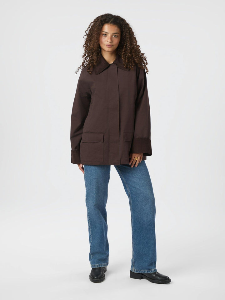 Anastacia Cord Jacket Brown | Yttertøy | Smuk - Dameklær på nett